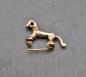 Preview: Kleine keltische Pferdchenfibel aus Bronze mit geöffneter Nadel